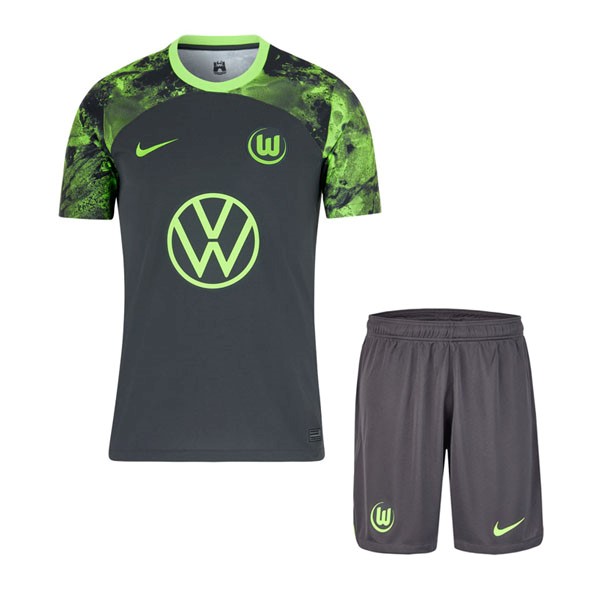 Camiseta Wolfsburg Replica Segunda Ropa Niño 2023/24